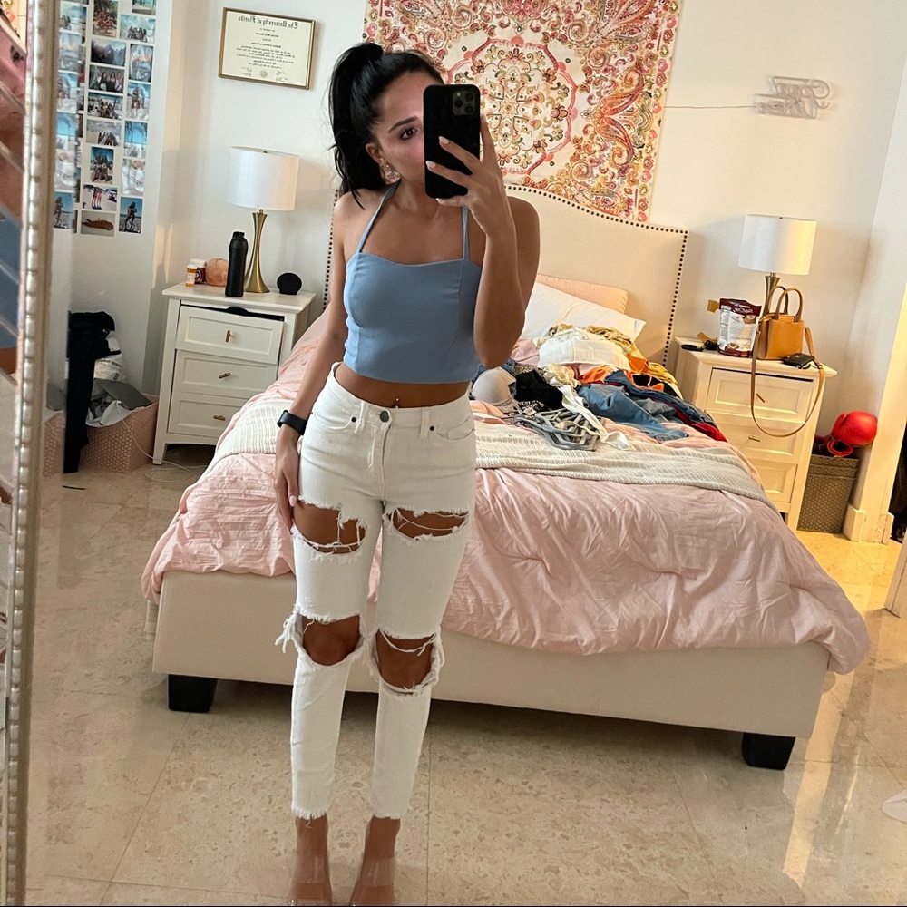 Halter crop top